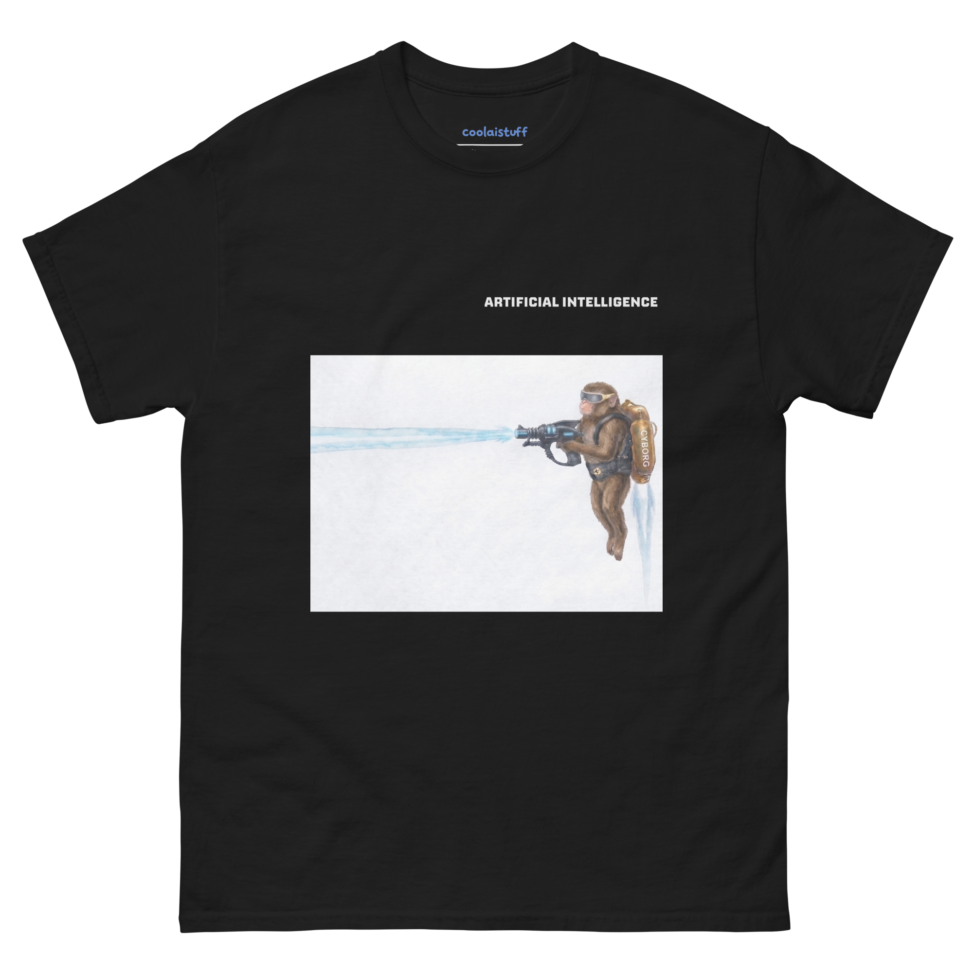 Jetpack Monkey Cyborg Tee